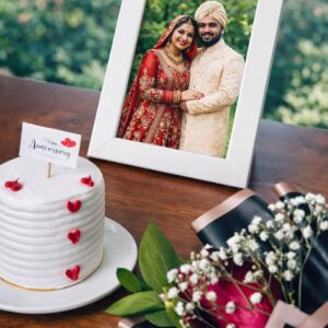 the "timeless love" photo & cake surprise
